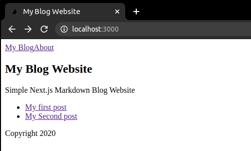 Index List Screen